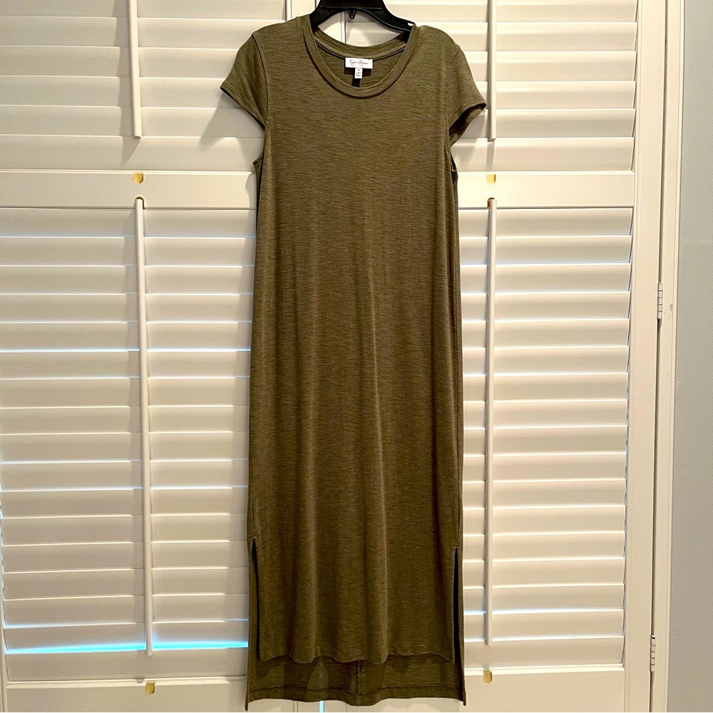 Jessica Simpson Heather Green Long Dress Size Medium